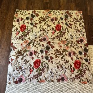 Moygashel Floral Fabric 49.5” x 49”